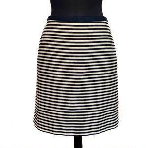 LOFT Striped Skirt Size 12 Navy Tank Pencil